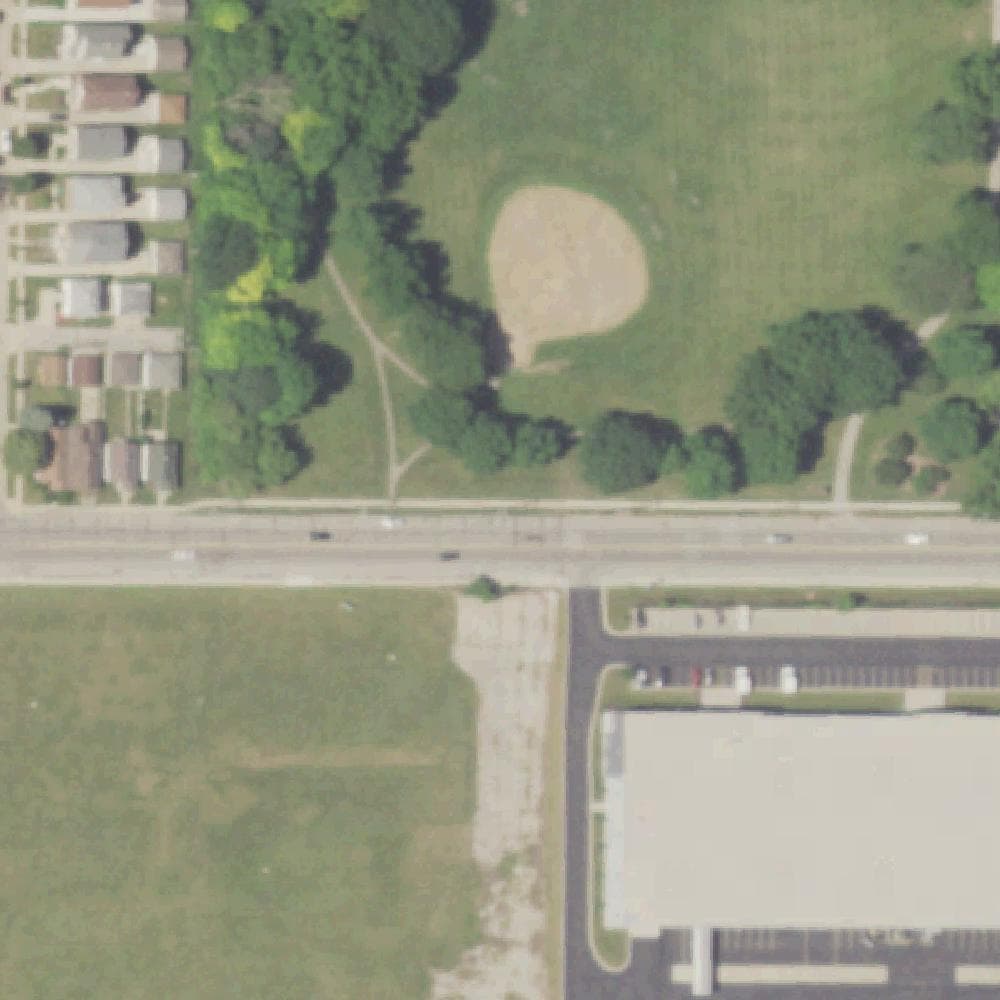 Aerial view of West Milwaukee Park