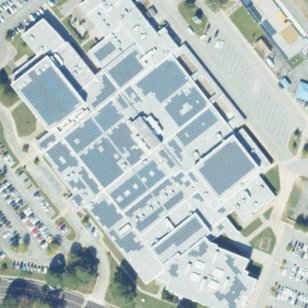 Aerial view of Western Branch High School