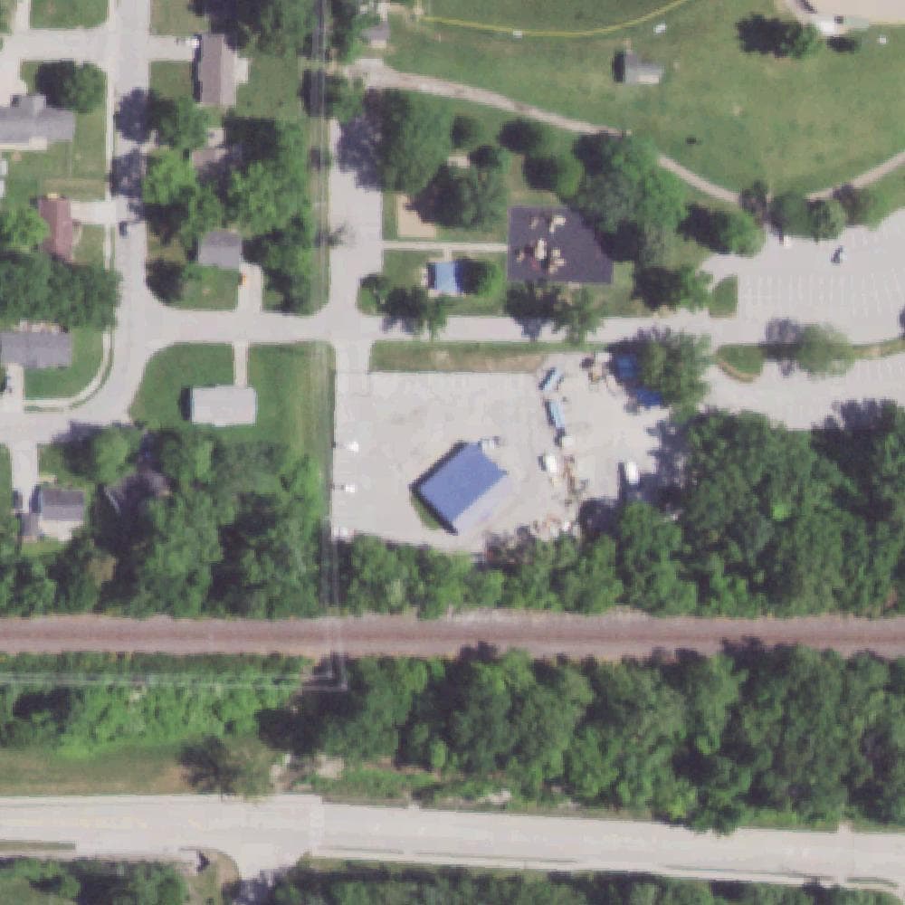 Aerial view of Westhoff Park