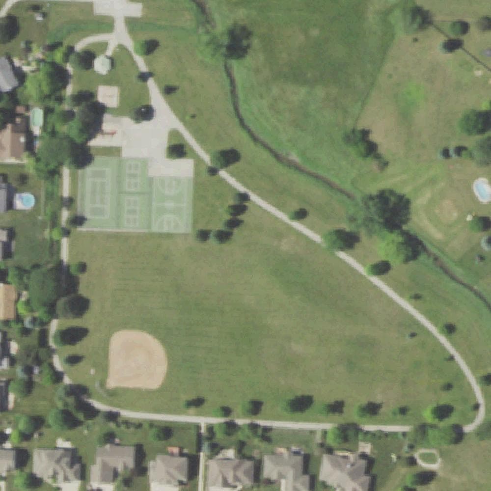 Aerial view of Willow Heights Park