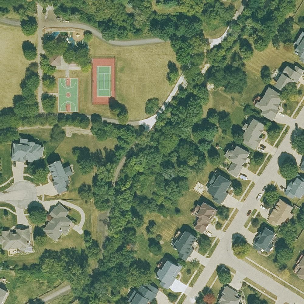 Aerial view of Willow Springs Park