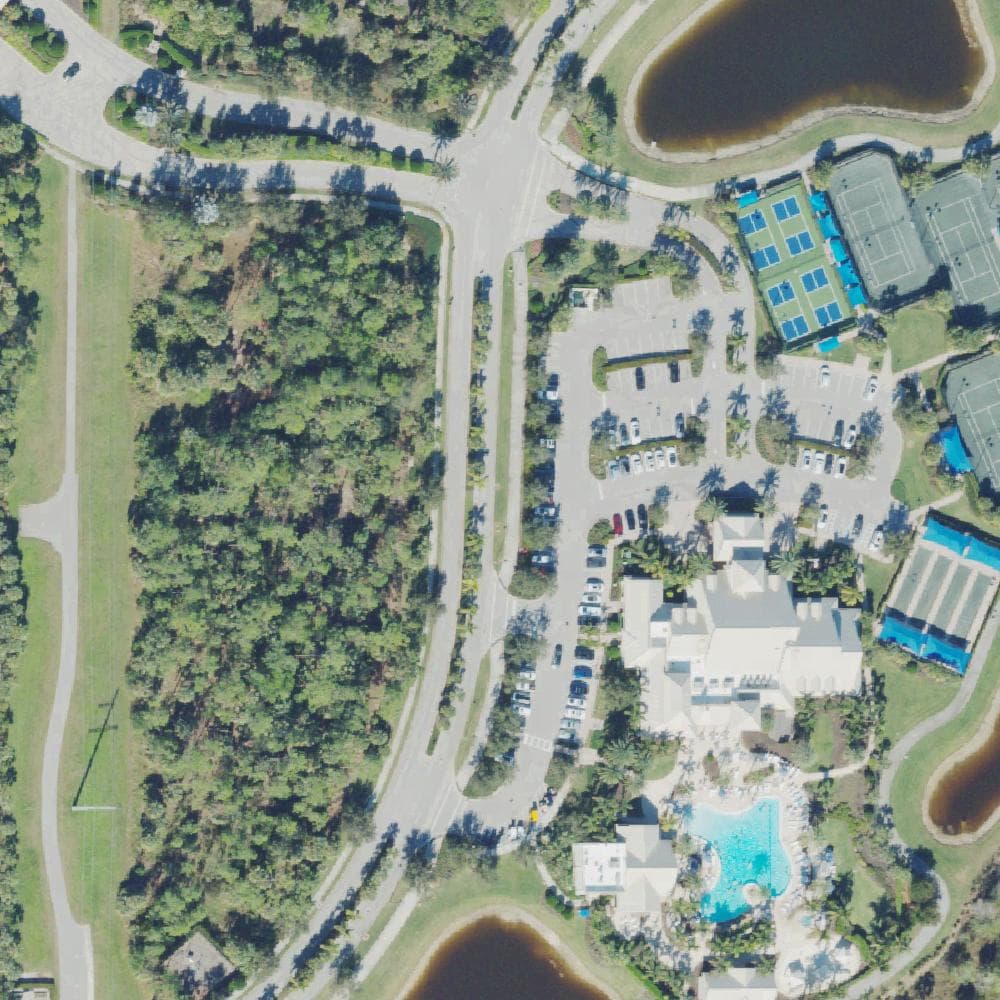 Aerial view of Winding Cypress