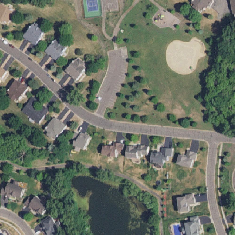 Aerial view of Windwood Passage Park
