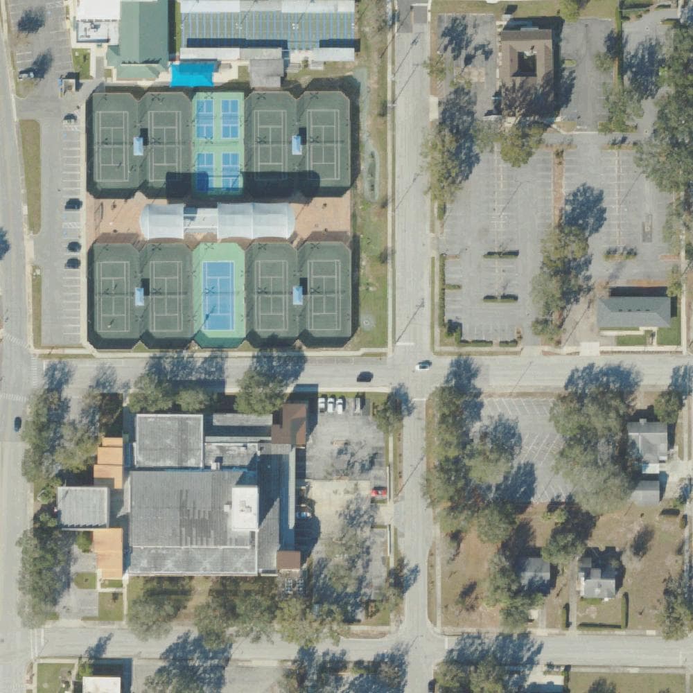 Aerial view of Winter Haven Tennis Center