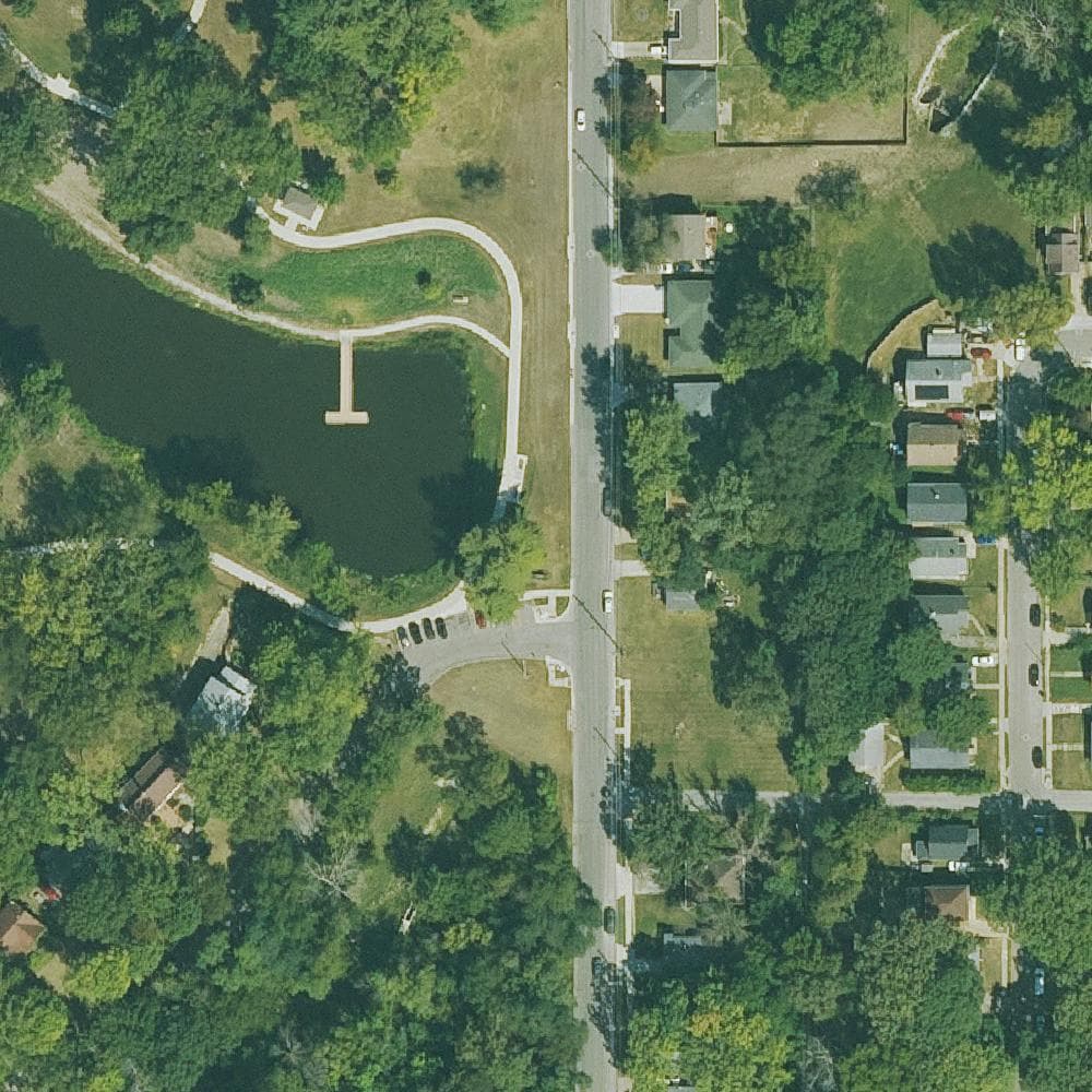 Aerial view of Witmer Park