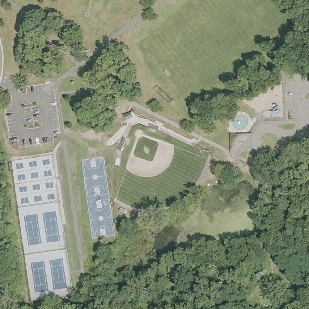 Aerial view of Wolcott Park