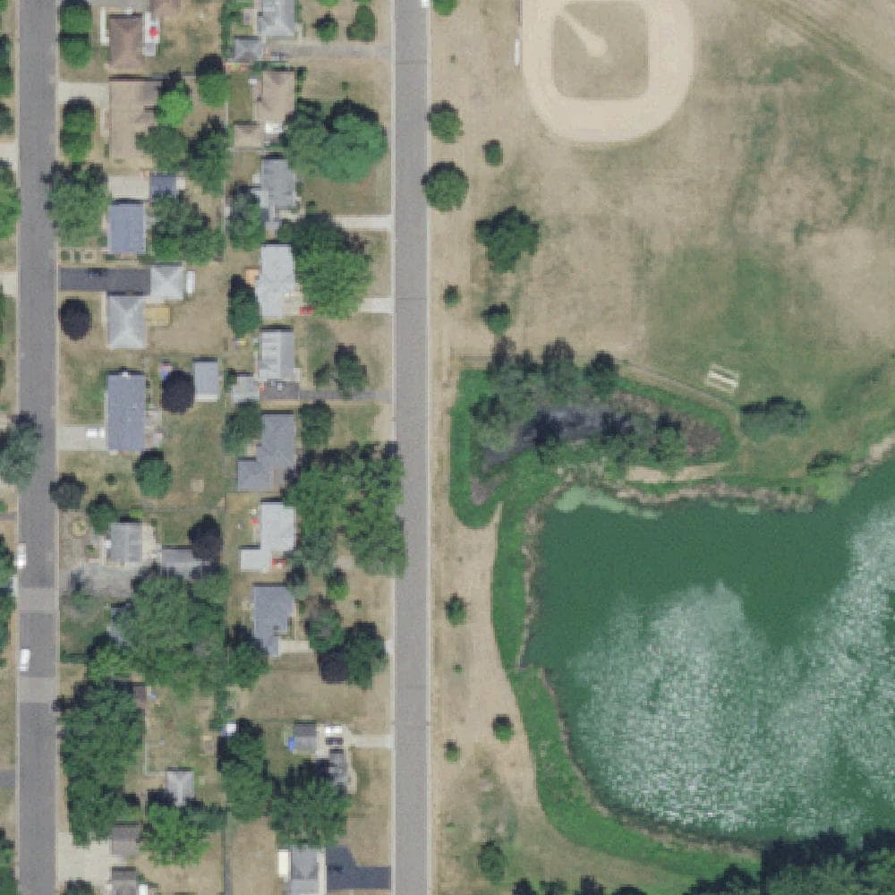 Aerial view of Wrights Lake Park